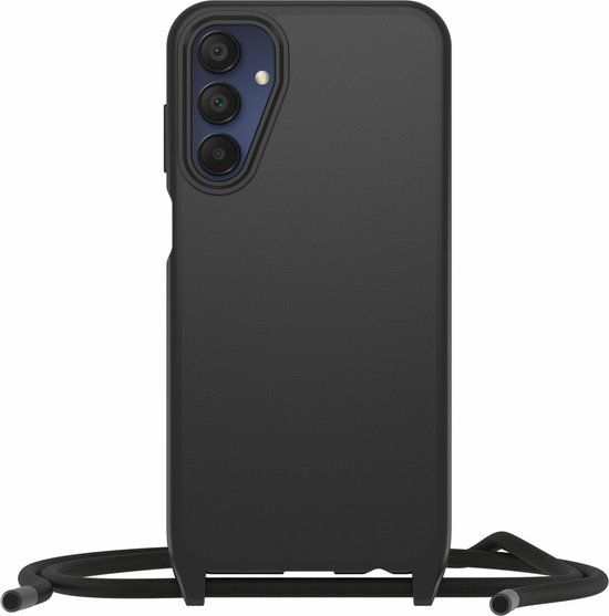 OtterBox React Necklace Samsung Galaxy A15 Hoesje met Koord Black