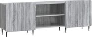 vidaXL Meuble TV Gris Sonoma 150 x 31 x 52 cm Bois traité