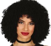 Fiestas Guirca Pruik Afro Synthetisch Zwart One-size