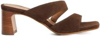 Dune London Mule à talon carré en daim pour femme
