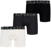 Superdry BOXER TRIPLE PACK Heren Onderbroek - Raven Black Marl