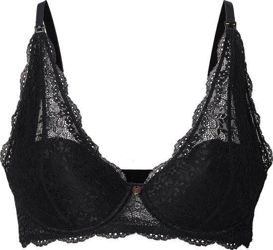 Noppies Wired Lace Nursing Bra - Black - 90C
