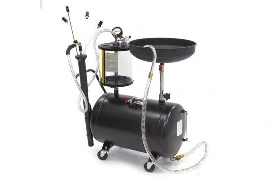 HBM Lemato 70 Liter Olie opvangsysteem / Olie Afzuiger, Olie Remover Extra Laag
