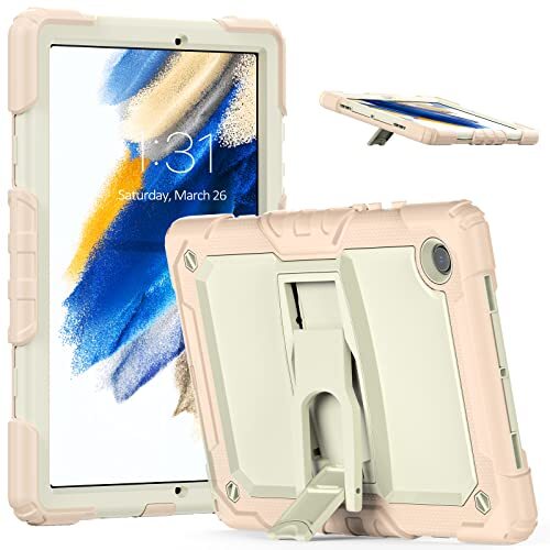 DAYI Galaxy Tab A8-hoes voor Samsung A8 10.5 tablethoes met standaard, 3 lagen schokbestendig, robuuste beschermhoes voor 10,5 inch Samsung Galaxy Tab A8-hoes (SM-X200/X205/X207), roze