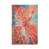 Paperblanks 12 maanden, softcover, flexis-kalender, 2024, vuurvogel, horizontaal, maxi (135 × 210 mm)