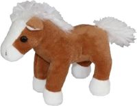 Cornelissen Pluche Knuffeldier Paardje - Bruin/Wit - 19 cm