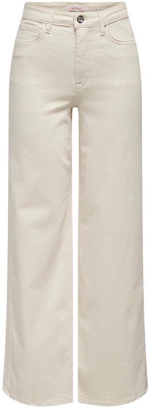 ONLY ONLMADISON High waist Wide leg fit Jeans - Ecru - XS X L30