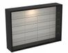 VDD Home Vitrinekast met glas en LED verlichting - Zwart - 75 x 14 x 55 cm