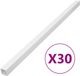 vidaXL Kabelgoot 33x33 mm 30 m PVC Wit