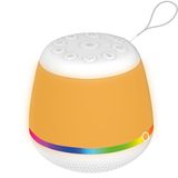 DistinQ White Noise Machine compact - Witte Ruis Slaaptrainer voor Baby - Slaaphulp met 8 verschillende kleuren LED verlichting en 29 rustgevende geluiden