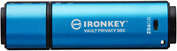 Kingston Technology 256GB USB-C IronKey Vault Privacy 50C AES-256 versleuteling, FIPS 197
