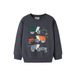 NAME IT MINI rechtvallende sweater met print - grijsblauw