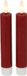 Countryfield Led dinerkaarsen - 2x st- rood -H15cm - met afstandsbediening - kaarsen