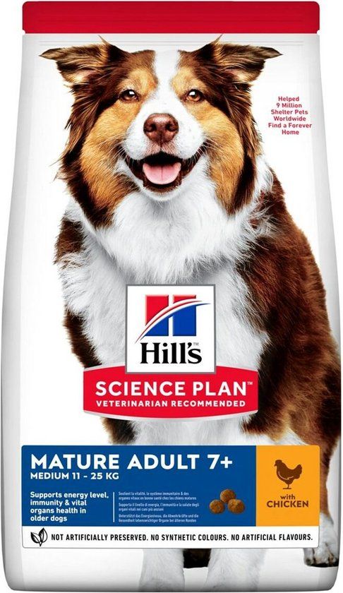 Hill's Hill's Mature Adult 7+ Medium met kip hondenvoer 14 kg