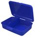 Lunchbox pour enfants avec séparateur – "School-Box" medium, fabriqué en Allemagne et sans BPA, boîte à lunch robuste avec fermeture à clip pour l'école et les loisirs – bleu tendance, fabriqué en plastique PP