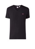Levi's T-shirt met V-hals en logoborduring