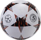 Engelhart Straatvoetbal Maat 5 – Rubberen Voetbal Wit/Rood met Sterren – Trainingsvoetbal – Outdoor Sportbal – Voetbal voor Straatgebruik