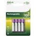 Philips R03B4A95/10 AAA-batterijen, 1,2 V, oplaadbaar, 4 stuks