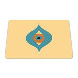 Bonamaison Muismat, rechthoekig, digitaal bedrukt, antislip onderkant, voor kantoor en thuis, afmetingen: 22 x 18 cm