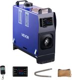VEVOR Diesel Luchtverwarmer 8 kW DC 12 V/24 V Draagbare Standkachel met Afstandsbediening & LCD-scherm, Laag Geluid, 5 L Brandstoftank voor Vrachtwagens Campers SUV's Campers