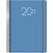 Dohe Kalender 2025, Portugees, dag per pagina, A5, blauw