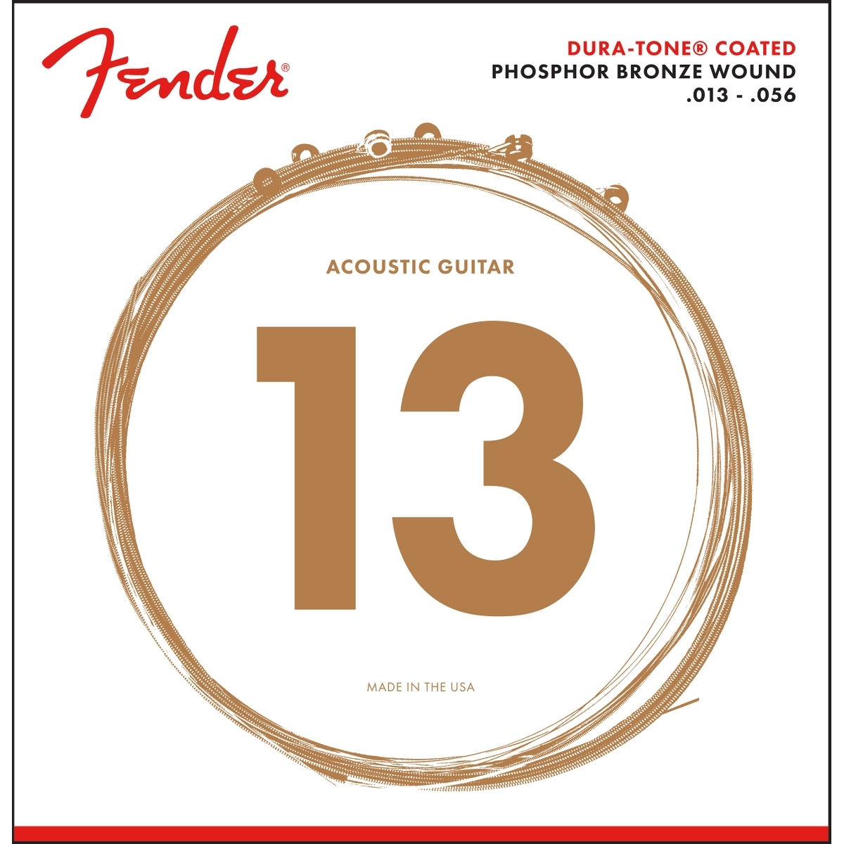 Fender 860M Dura-Tone Phosphor Bronze Coated snarenset western