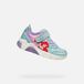 GEOX FADINLIGHT TIENERS Sneakers - ZEEGROEN/LILA - Maat 31