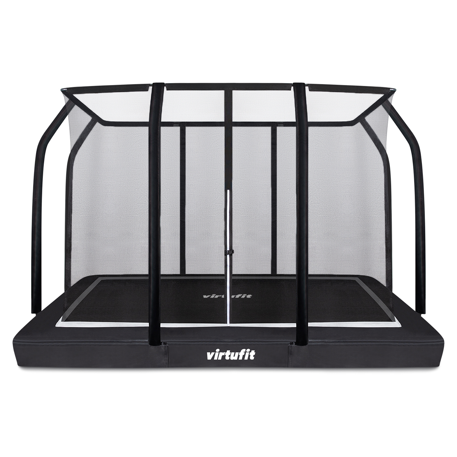 Virtufit Premium Inground Trampoline met Veiligheidsnet - Zwart - 183 x 274 cm