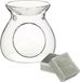 Ideas 4 Seasons Amberblokjes/geurblokjes cadeauset - eucalyptus geur - inclusief geurbrander