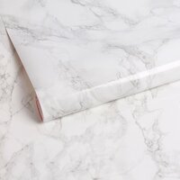 Creativ Company Zelfklevend Folie - Marmer Grijs - 45 cm x 2 m - 1 Rol