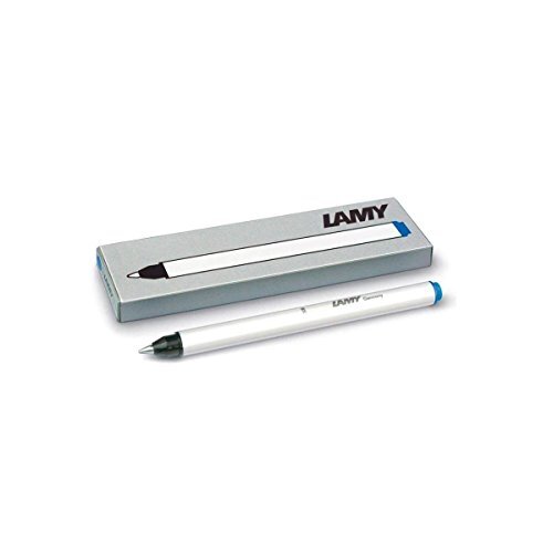 LAMY T 11 inkt 824 – rollercartridge met grote inktvoorraad en schrijfpunt van roestvrij staal in de kleur blauw (wisbaar) voor patroonrollers model 311 Balloon – 3 stuks