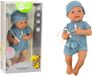 Lean Toys Poupée En Vêtements Bleus Chapeau Tétine Et Couverture