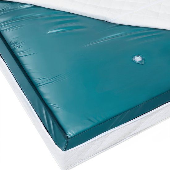 Beliani Mono Waterbedmatras - Blauw - 160 x 200 cm - Vinyl