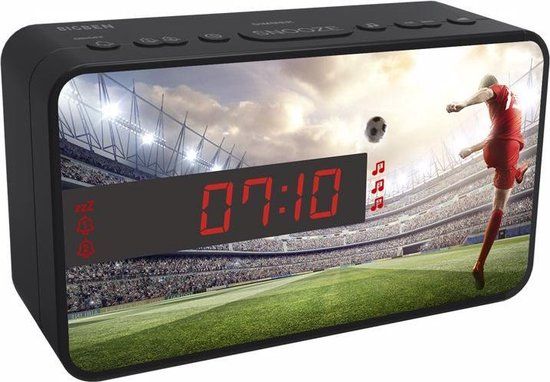 Bigben Interactive R16 - Soccer Klok - Analog - FM Radio - Multicolour