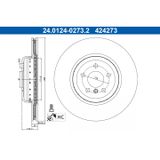 ATE Lot De 2 Disques De Frein Bmw 24.0124-0273.2