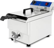 VERTES Friteuse Frituurpan Roestvrij staal 10 l