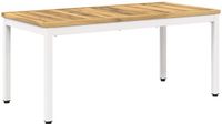 vidaXL Salontafel Wit 50 x 100,5 x 45 cm Massief Acaciahout