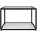Table basse transparente 60x60x35 cm verre trempé