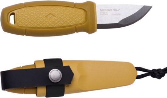 Mora survivalmes Eldris Neck-knife Sandvik staal - geel