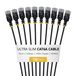 StarTech.com 30cm Ultradunne Cat6a Ethernet Kabel, Zwart, 10-Pack