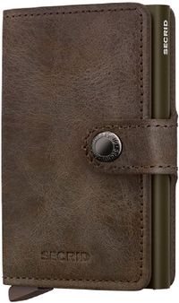 Secrid Miniwallet Vintage Portemonnee Leer Bruin