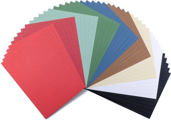 Florence Cardstock Linnenkarton Multipack Kerst - A4 - 45 vellen - Textuur - 250 g