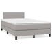 Maison Exclusive - Lit boxspring avec matelas, gris clair, 120x190 cm, rembourré