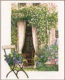 Lanarte Borduurpakket - Romantisch tuinraam - 34 x 45cm