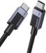 Ugreen L524 USB-C naar USB-C Kabel, 60W, PD, 0,5m (Grijs)