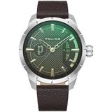 Police PEWJB2226902 Heren Polshorloge - Zilverkleurig/Bruin