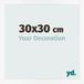 yd. Cadre photo 30x30 cm Blanc Mat MDF