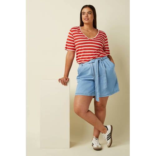 King Louie regular waist short light blue denim