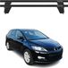 Omac Barres de toit transversales en aluminium pour Mazda CX-7 2006-2012 – Antivol – Rainure en T – Testées City Crash – Charge max 75 kg Noir