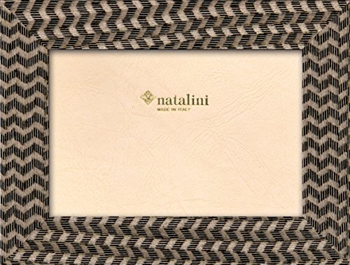 Natalini COUTURE NERO 10X15 fotolijst met ondersteuning voor tafel, Tulipwood, zwart, 10 x 15 x 1,5